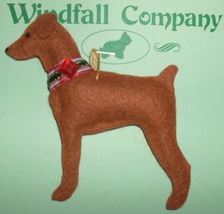 Natural Ear Red Miniature Pinscher Min Pin Dog Christmas Canine
