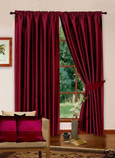 Silk Pencil Pleat Fully Lined Curtains 45 66 90 width 54 72 90  drop
