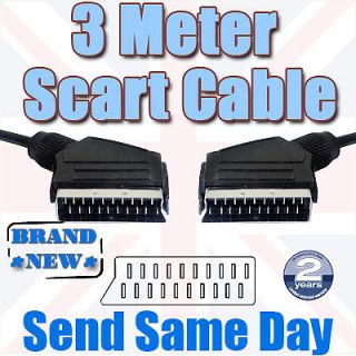 OXF Scart to Scart Audio Video Cable Lead for VHS DVD Player LCD