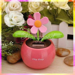 Light Power Flip Flap Swing Flower Plant Flowerpot Dancing Toy Gift