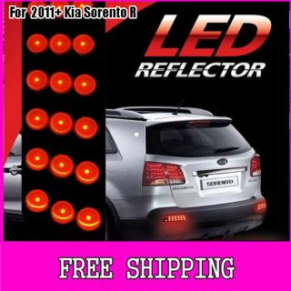 Kspeed] LED Rear Bumper Reflector Light Lamp Set for 2011+ Kia