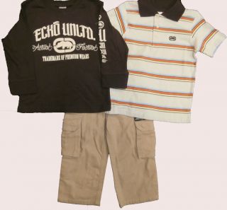 ECKO Unlimited BOYS 3 PC OUTFIT Complete Set Retails $60 NWT 