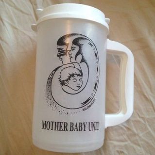 32 Ounce Clear Insulated Whirley Thermo Mug Mother Baby Unit  With Lid
