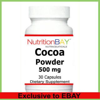 Bottles Cacao Powder, COCOA, Maintain Healthy Blood Pressure, 500 mg