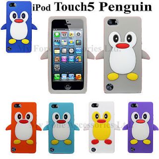 For Apple iPod Touch 5 5th gen 5G Cute Penguin Soft Silicone Back Case
