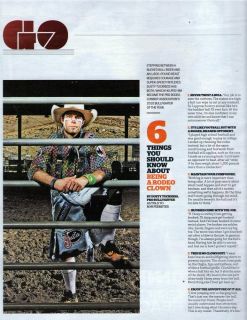 DUSTY TUCKNESS (Rodeo Clown Pro Bullfighter)    2011 Magazine