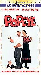 Popeye (VHS, 1989) The Movie Robin Williams Shelley Duvall