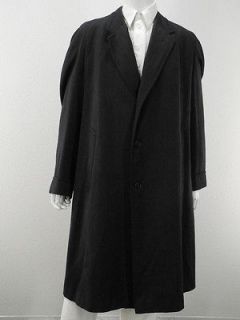 Mens trench coat dark gray Burberry XL wool blend raglan sleeves