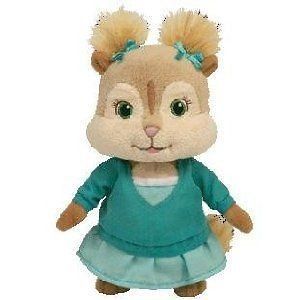 TY ELEANOR Beanie Babies Alvin and The Chipmunks Squeakquel plush doll