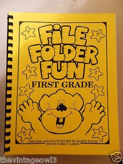 Homeschool Family School Book File Folder Fun First 1st Grade Math