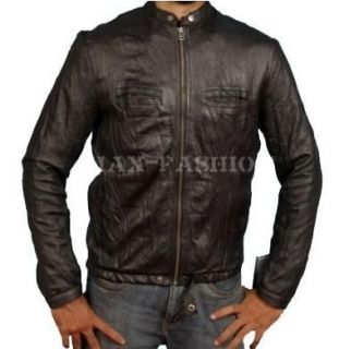Zac Efron 17 Again Oblow Wrinkled Washed Real Leather Jacket