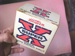 Vintage Western Empty Paper Shell box Super X 12 ga magnum EMPTY