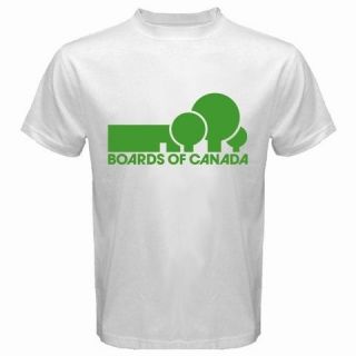 New Cool BOARDS OF CANADA BOC Electronic Music Mens White T Shirt Size