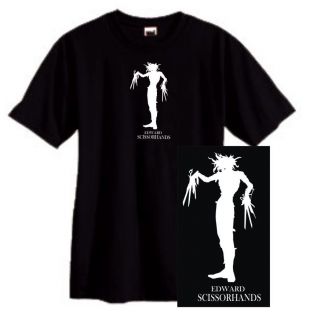 Edward Scissorhands t shirt Depp Burton goth gothic 90s movie film