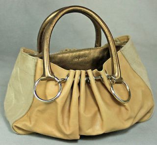TED BAKER Analise Handbag Purse Cream Leather New NWOT $320