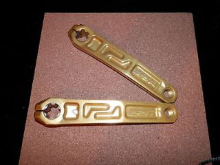 custom gold anodized FSA crank arms 180mm gt elf hutch bmx