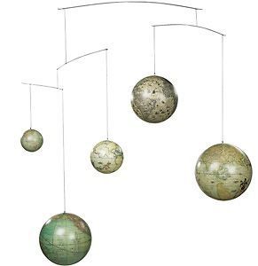Authentic Models World Globes Historical Hanging Mobile