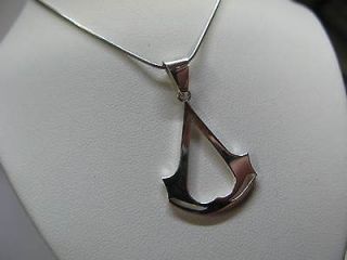 Assassins Creed pendant handcrafted in 925 sterling silver complete