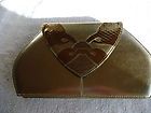 UK PAT EVENING BAG/PURSE CLUTCH GOLD LEATHER VERY BEAUTIFUL ONE OF A