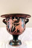 Newly listed QUALITY ANCIENT GREEK POTTERY RED FIGURE CRATER 4th