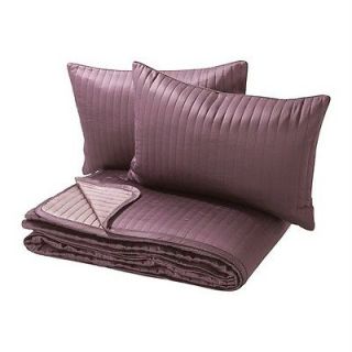 IKEA KARIT Bedspread & 2 Cushion Covers Lilac Queen / King