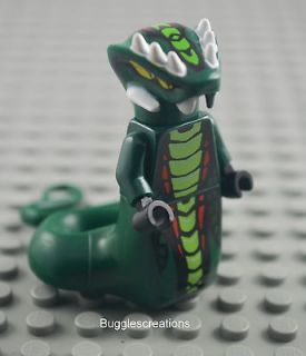 Lego Ninjago ACIDICUS MINIFIG  Green Snake General Minifigure 9450 NEW