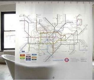 Newly listed New EVA London Underground Map Shower Curtain