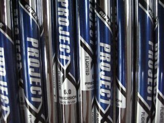 RIFLE PROJECT X 6.0 FLIGHTED 3 PW STEEL IRON SHAFTS LIMITED QUANTITIES