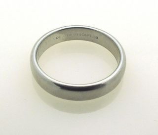 Tiffany & Co Lucida Platinum Wedding Band Ring Size 8.75