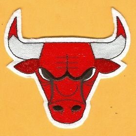 CHICAGO BULLS LARGE 5 inch Jacket PATCH UnsoldStock