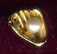& BALL TIE TACK LAPEL PIN 22k GOLD ELECTROPLATE Custom Gift Boxed