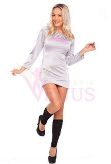 Ladies Costume Fancy Dress Up Sexy Flashdance 80s Dance Wear Sz 6,8