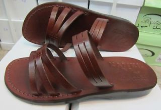 Brown Leather Biblical Jesus Sandals Sizes US 6 10 EU 36 42 Style 37