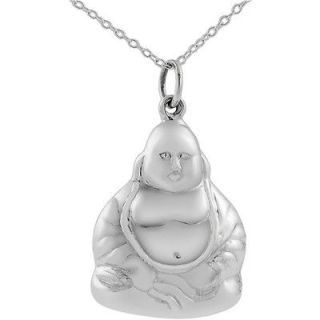 Tressa Sterling Silver Large Buddha Necklace