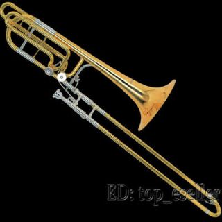 professional concert Tuning Slide Gold Bass Trombone Bb/F/Eb&Bb/F/D/Gb