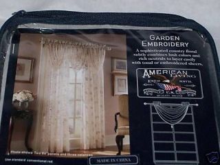 AMERICAN LIVING WATERFALL VALANCE Garden Embroidery