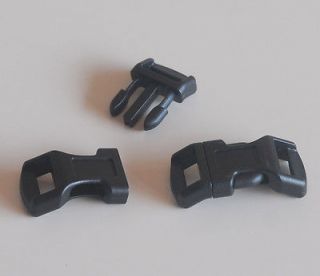 12.7mm) Curved Side Release Buckles For Paracord Bracelet black