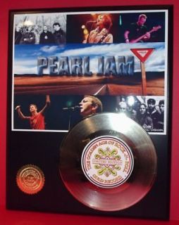 PEARL JAM 24k Gold Record Grunge Rock Gift Limited Edition