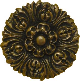 Ornament Accent Rosette SF203109 Antq Gold Brass Copper Silver