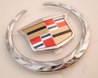 NEW!! Cadillac Emblem XLR 04~08 Grille WREATH & CREST