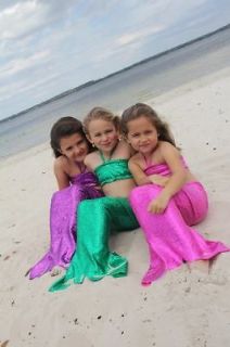 Girls/Toddlers Custom Boutique Mystical Mermaid Tail and Bikini Top
