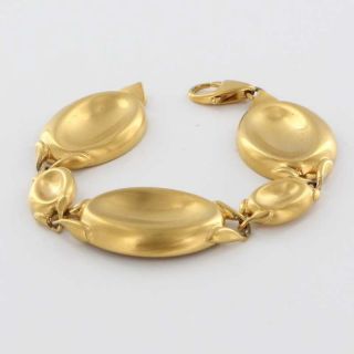 Vintage Estate Designer Gucci Gold Tone Bracelet Fine Jewelry Pre