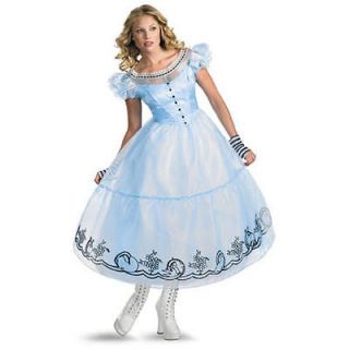 Alice in Wonderland Deluxe Alice Halloween Costume   Adult Size Medium