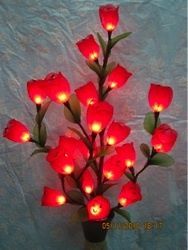 Tulip (Red)   Floor Flower Lamp with Branch Tree lights