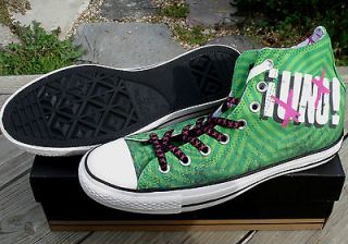 New Converse GREEN DAY DOS! All Star Hi Chuck Taylor Shoes High Canvas