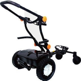 FTR Caddytrek Black Electric Golf Pull Trolley Cart For Clubs Caddy