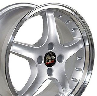 17 Rim Fits Mustang® Cobra 4 Lug Wheel Silver 17x8