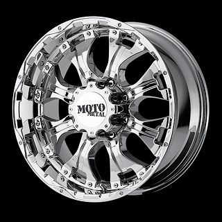 METAL CHROME WITH 33X12.50X20 FEDERAL COURAGIA MT TIRES WHEELS RIMS