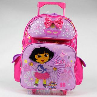 Dora the Explorer Roller Backpack Magic   16 Large Rolling Girls