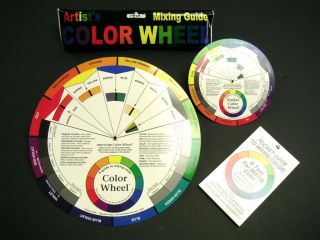 Wheels Artist Paint Mixing Guide Large Pocket Watercolour Wheel New
